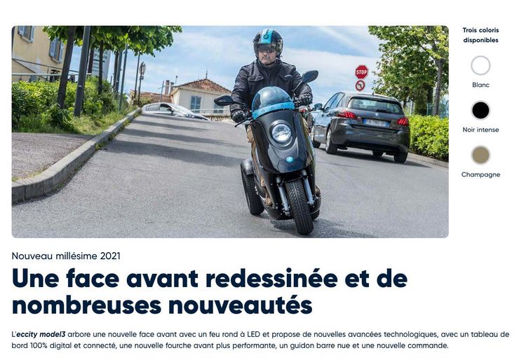 eccity motocycles : présentation du design