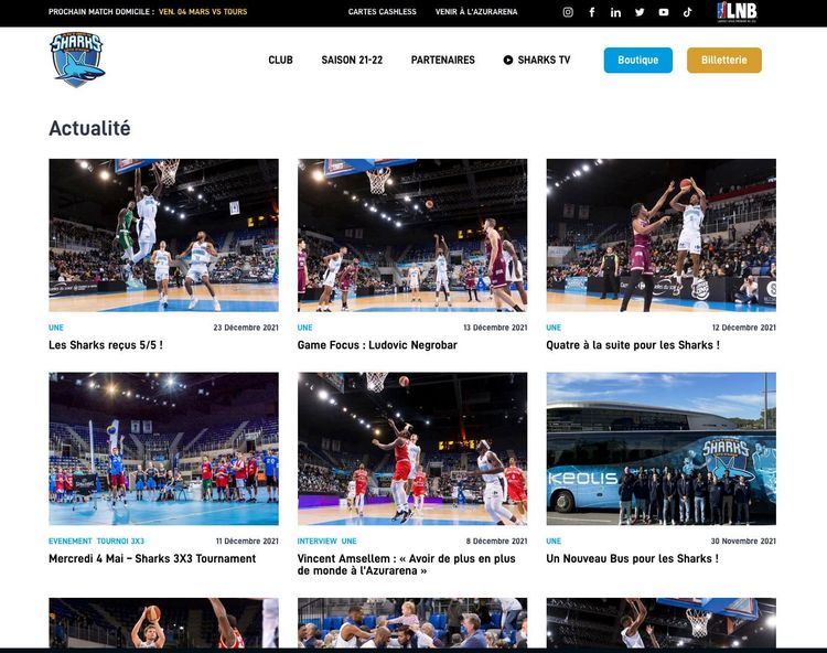 Actus Antibes Sharks