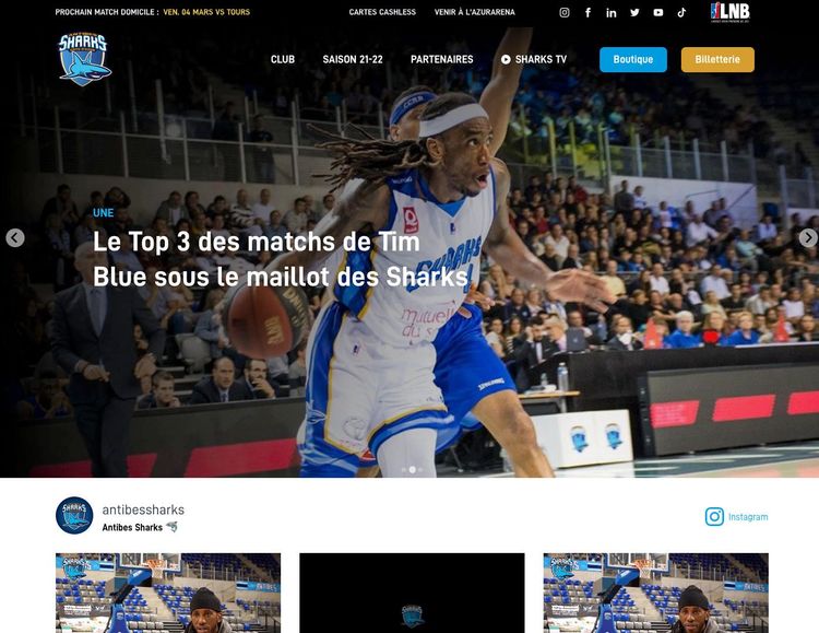 Homepage Antibes Sharks
